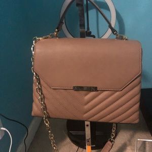 Naturalizer brown satchel with gold chain strap